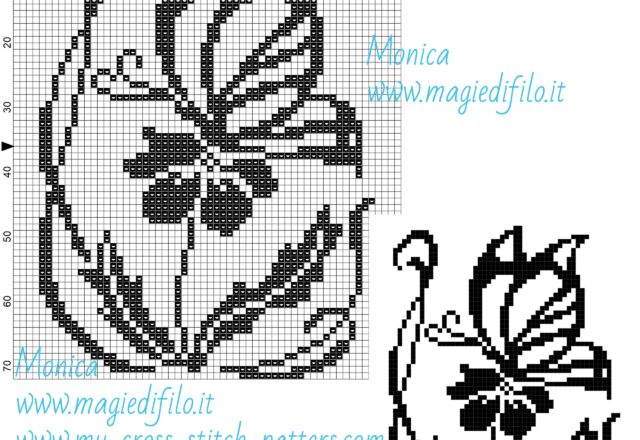 butterfly_on_flower_cross_stitch_pattern_