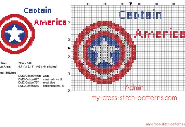 captain_america_superhero_logo_free_cross_stitch_pattern_66_x_44_stitches_4_dmc_threads