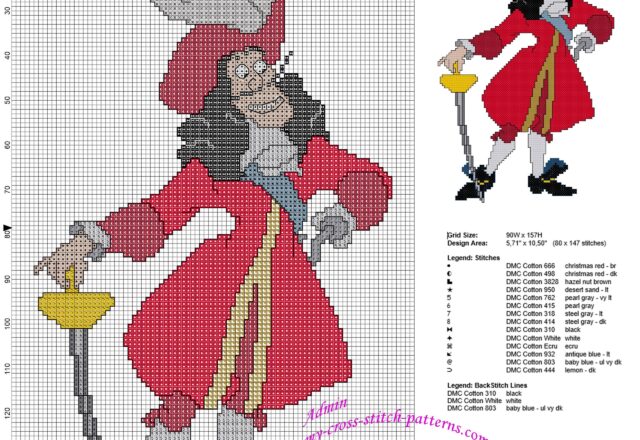 captain_hook_peter_pans_enemy_free_cross_stitch_pattern