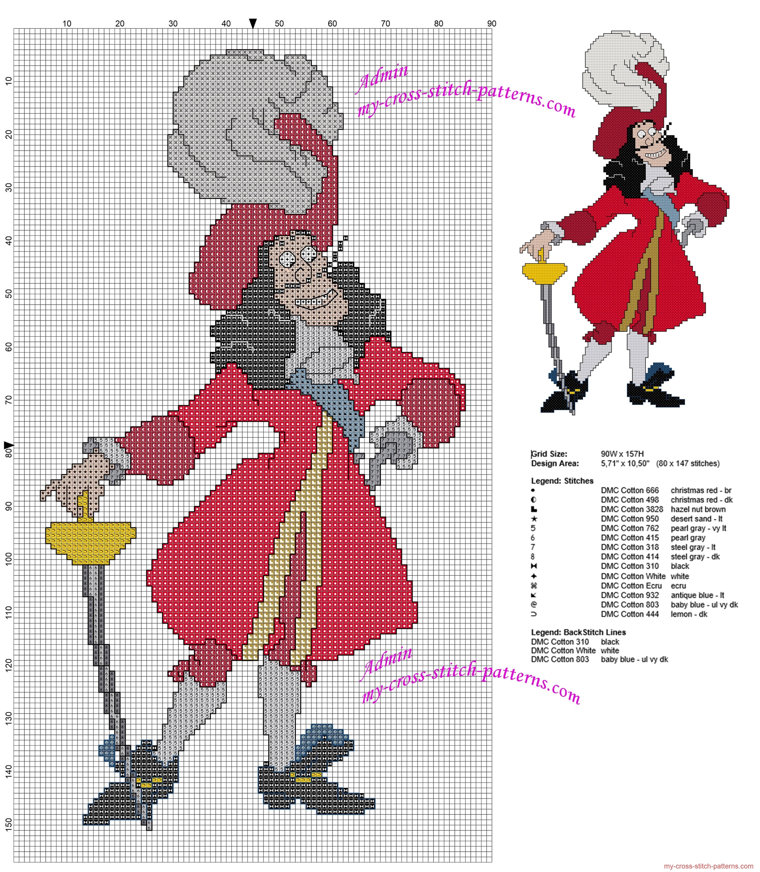 captain_hook_peter_pans_enemy_free_cross_stitch_pattern