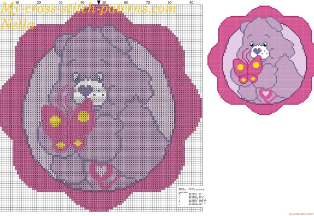 care_bear_with_butterfly_cross_stitch_pattern