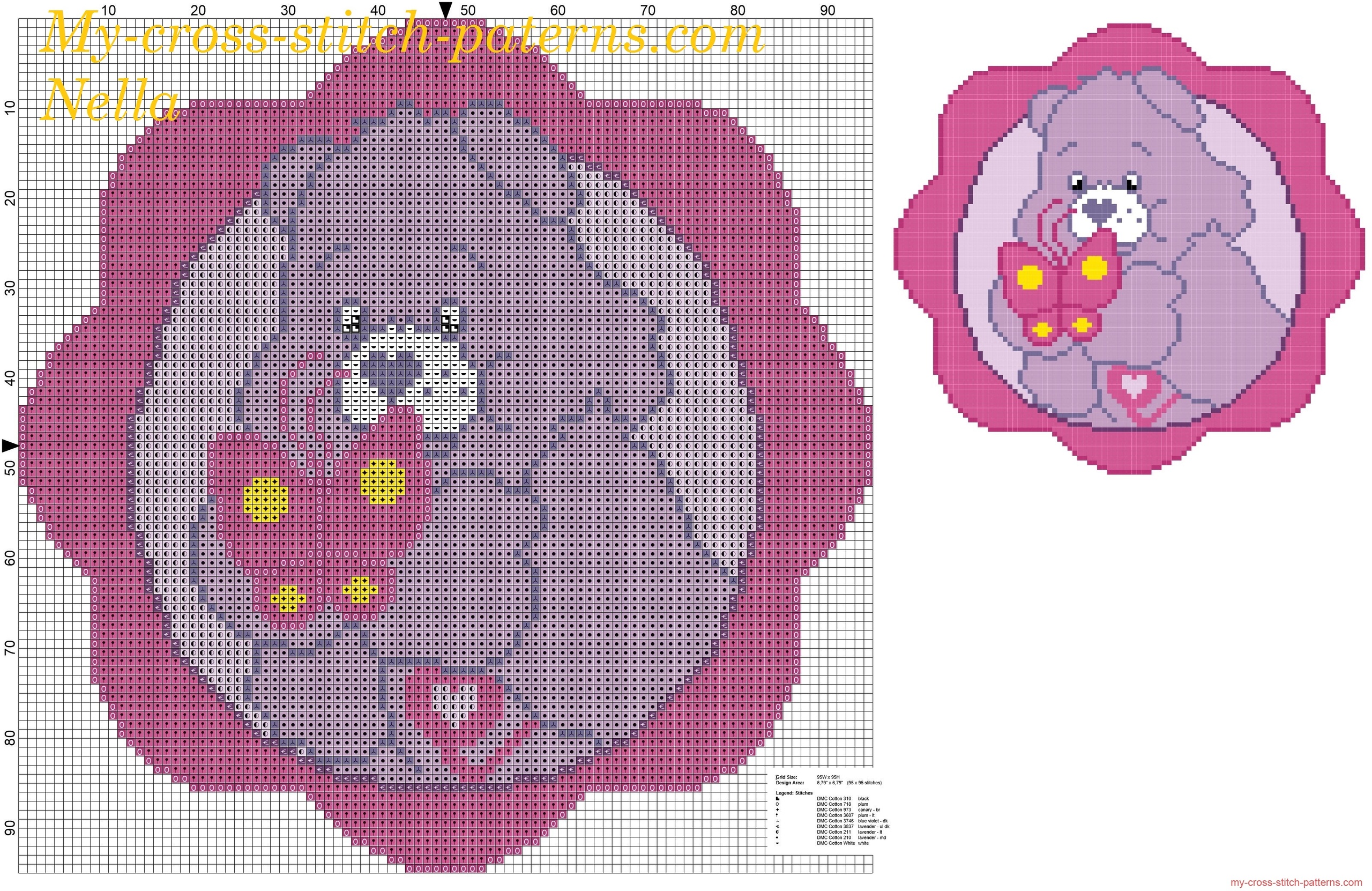 care_bear_with_butterfly_cross_stitch_pattern