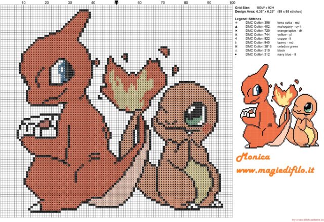 charmender_e_charmeleon_cross_stitch_pattern_