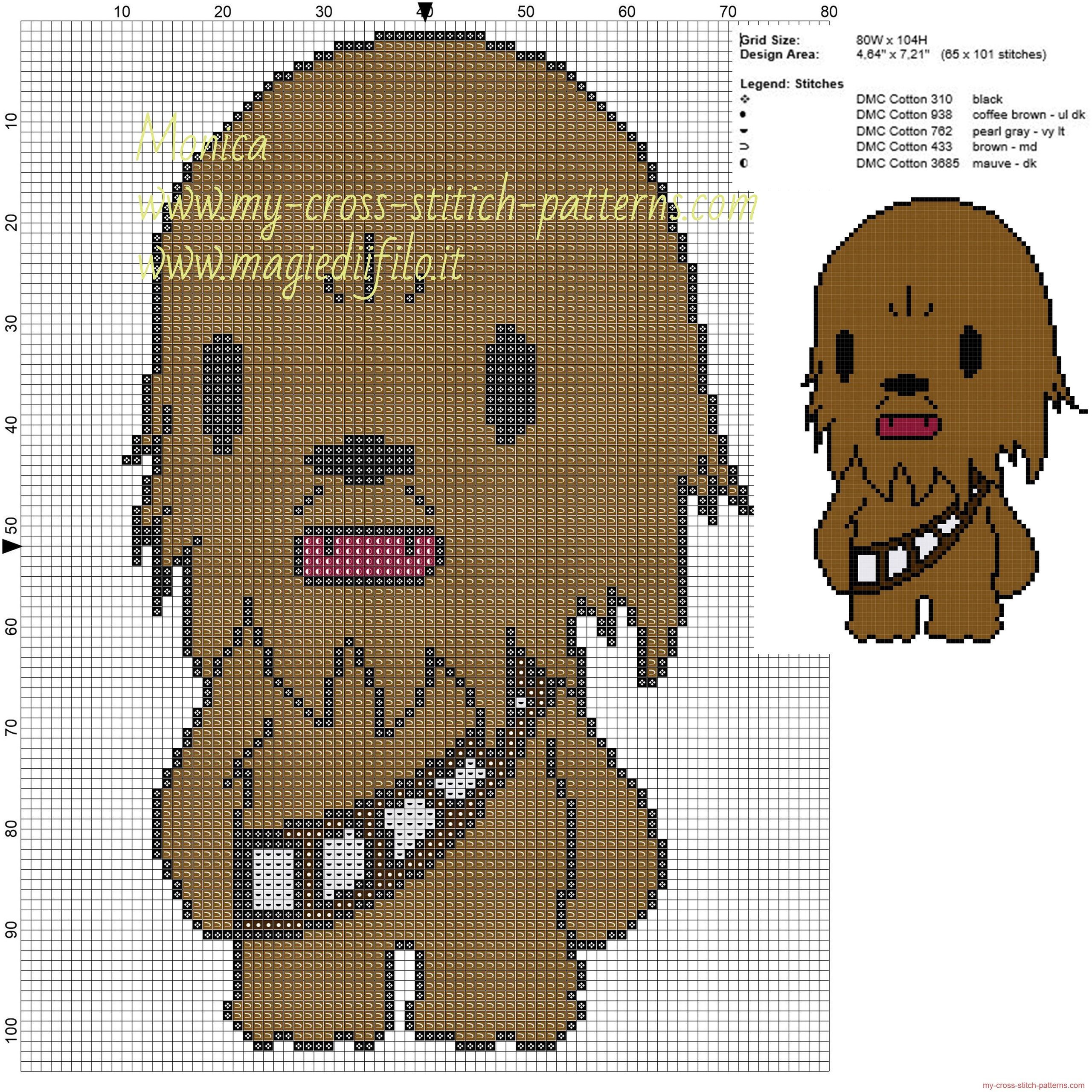 chewbecca_star_wars_cross_stitch_pattern