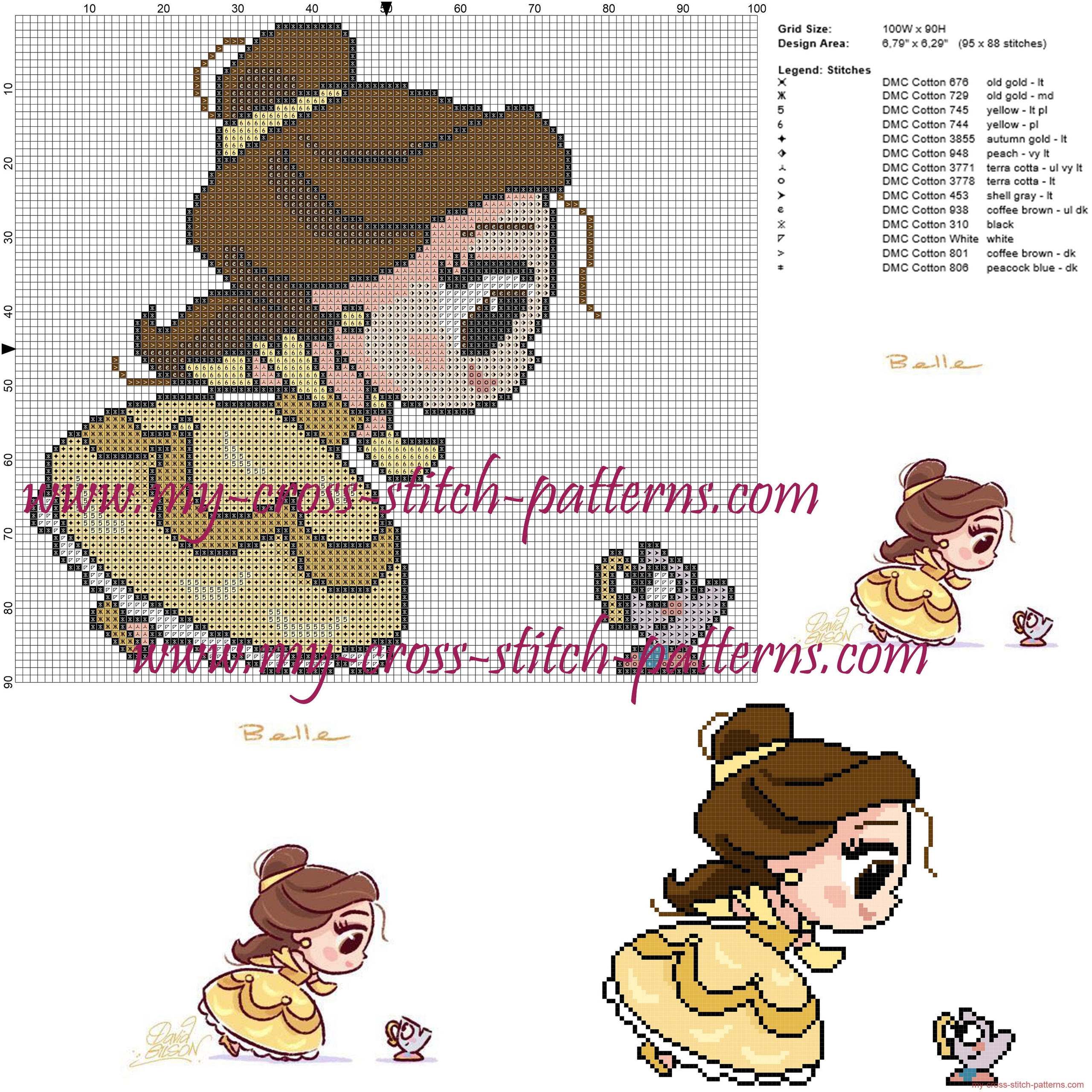 chibi_belle_cross_stitch_pattern_