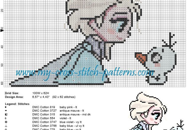 chibi_elsa_e_olaf_cross_stitch_pattern_