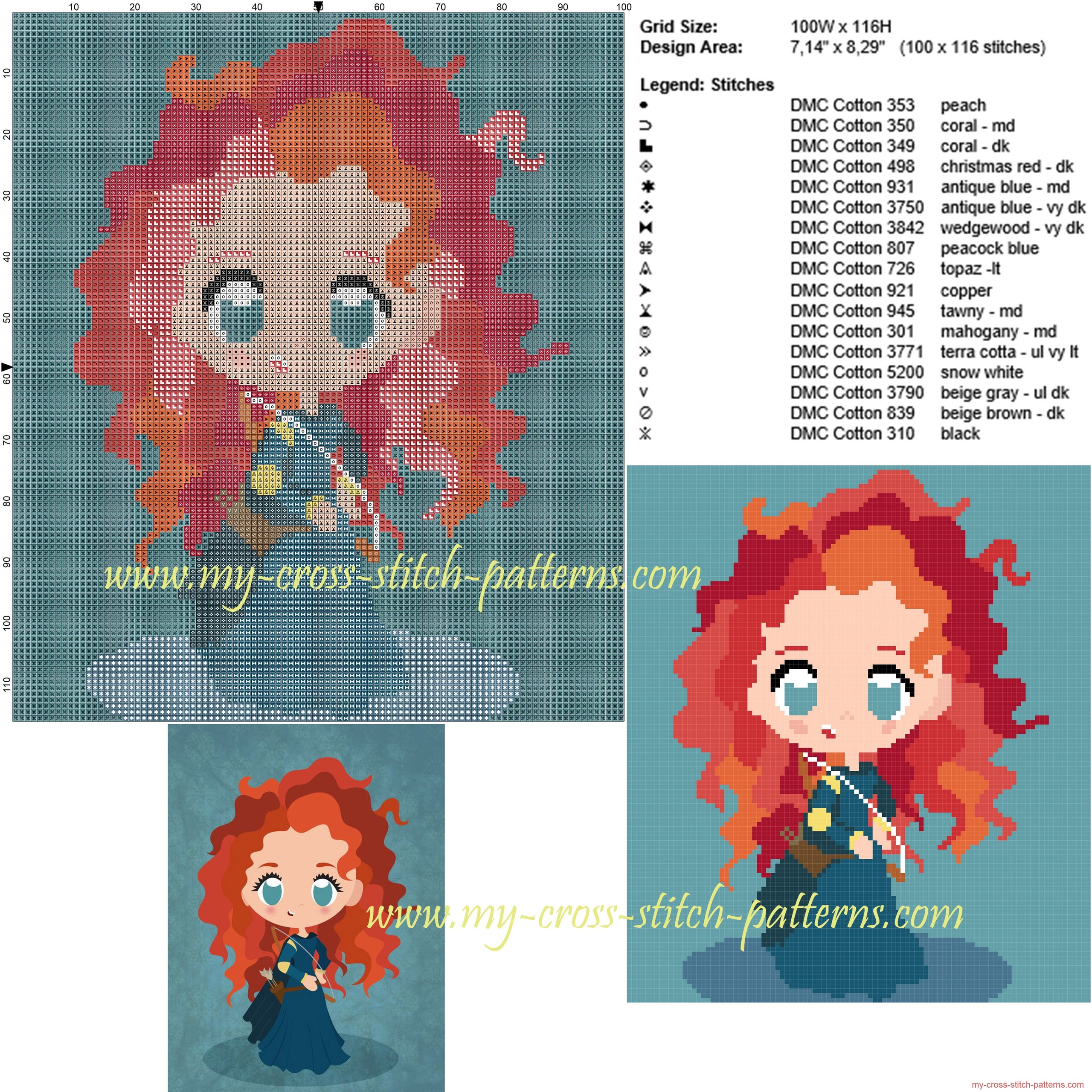 chibi_princess_merida_cross_stitch_pattern_