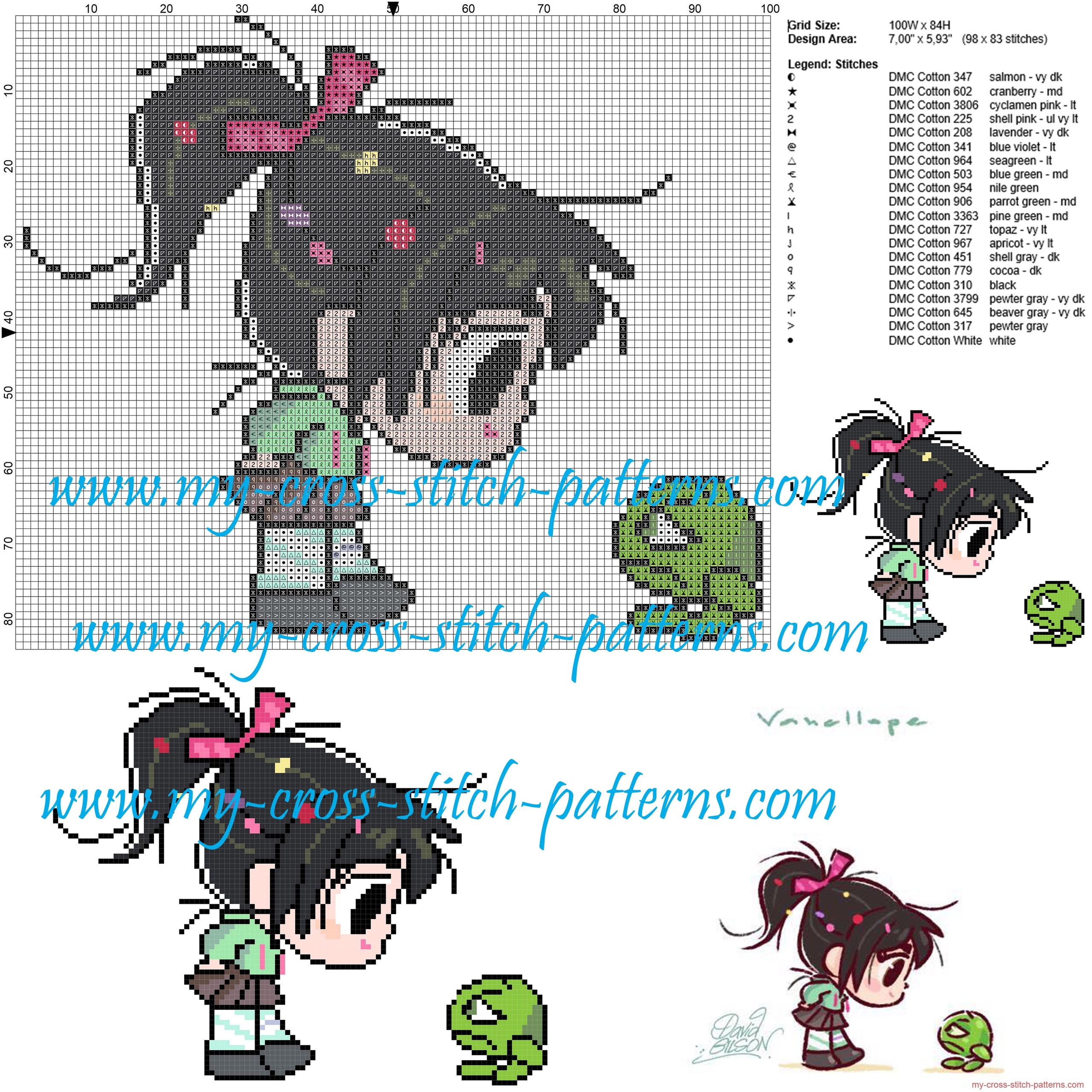 chibi_vanellope_cross_stitch_pattern_