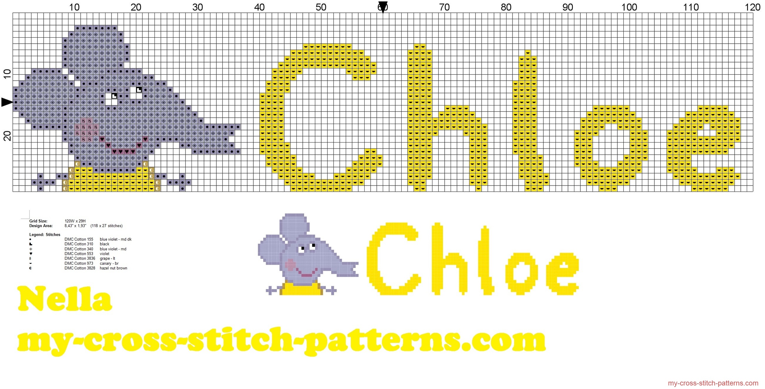 chloe_name_with_emily_the_elephant_a_friend_of_peppa_pig