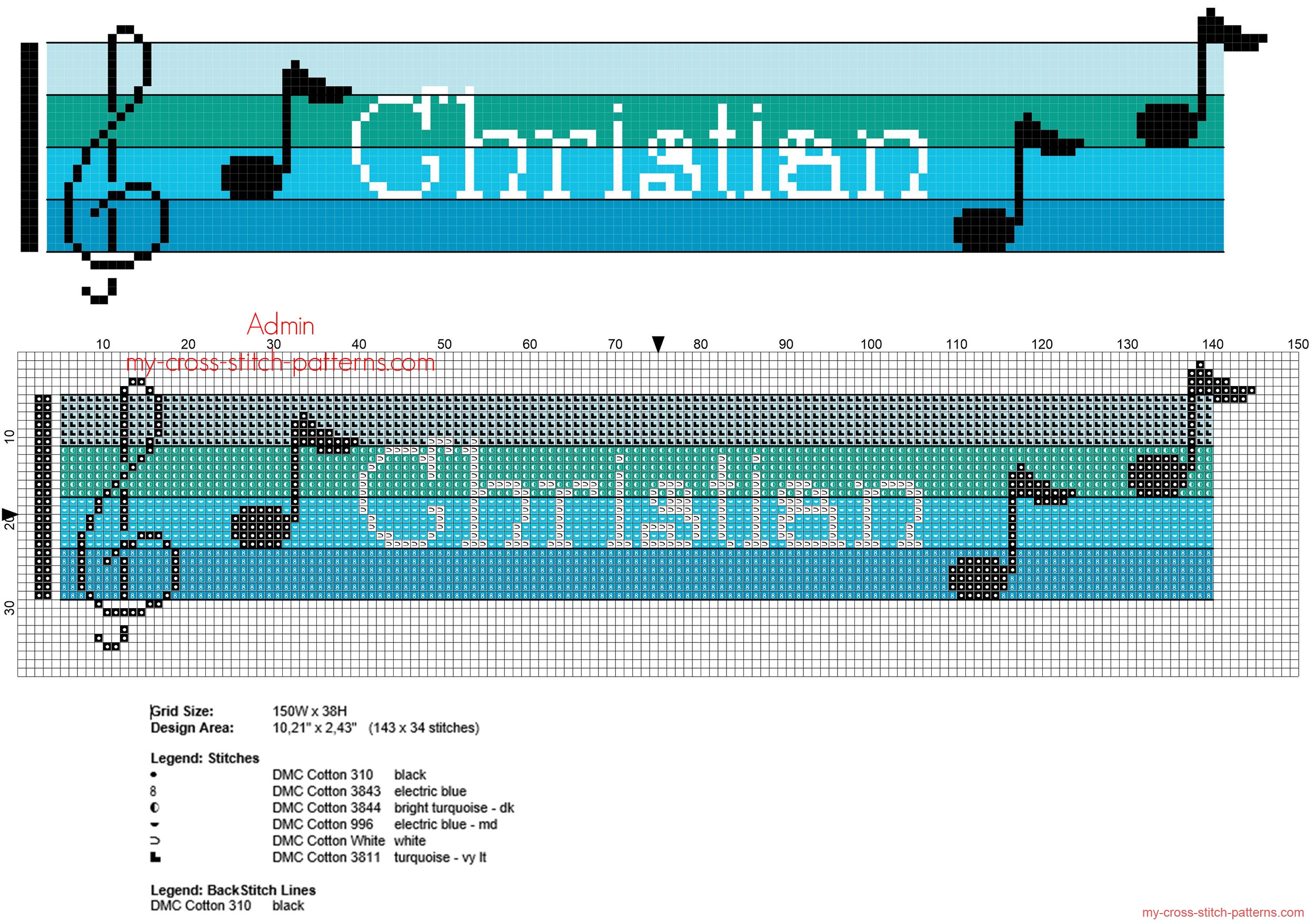 christian_free_cross_stitch_baby_name_on_blue_colors_sheet_music