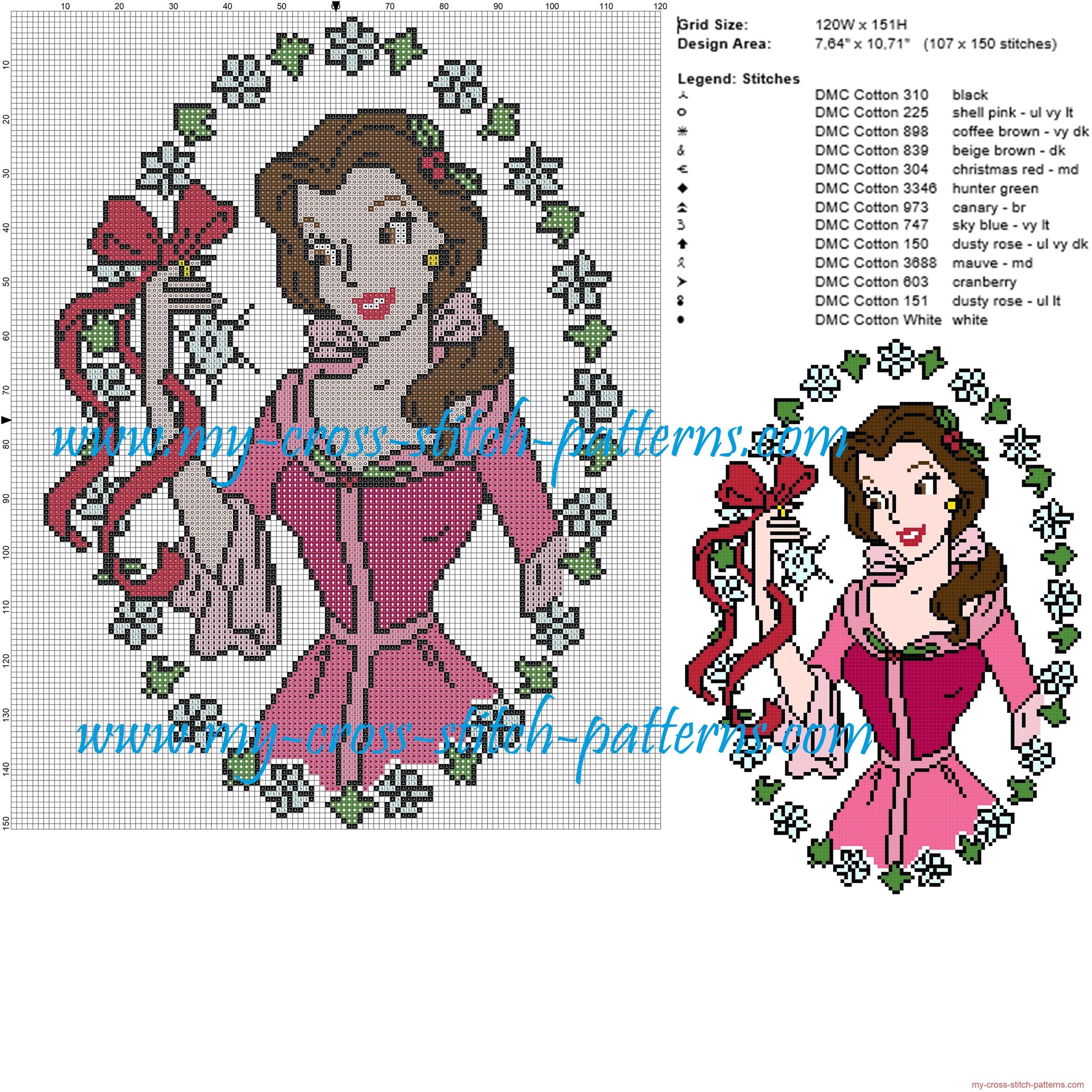 christmas_belle_cross_stitch_pattern