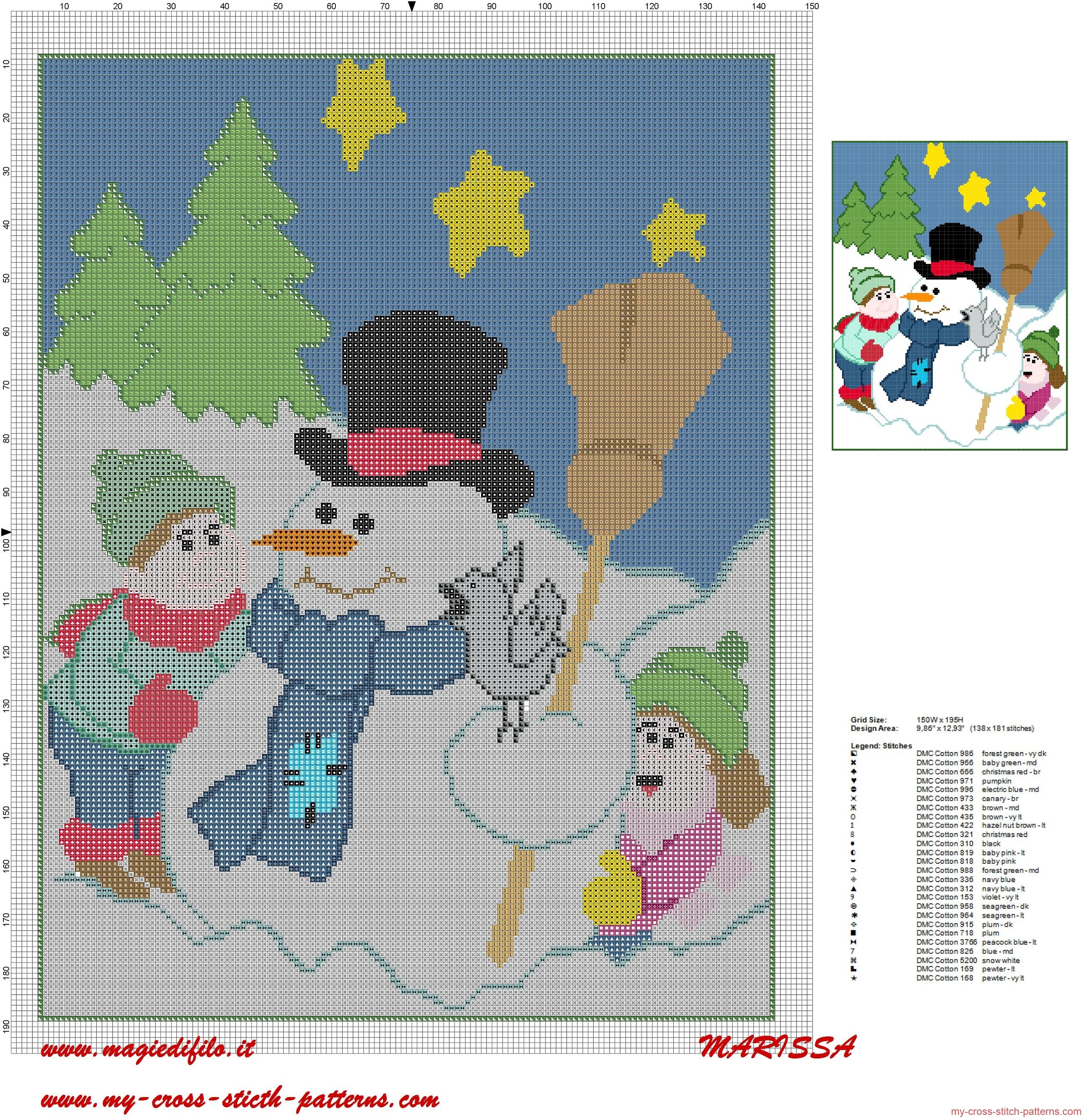 christmas_cross_stitch_pattern_with_kids_making_snowman