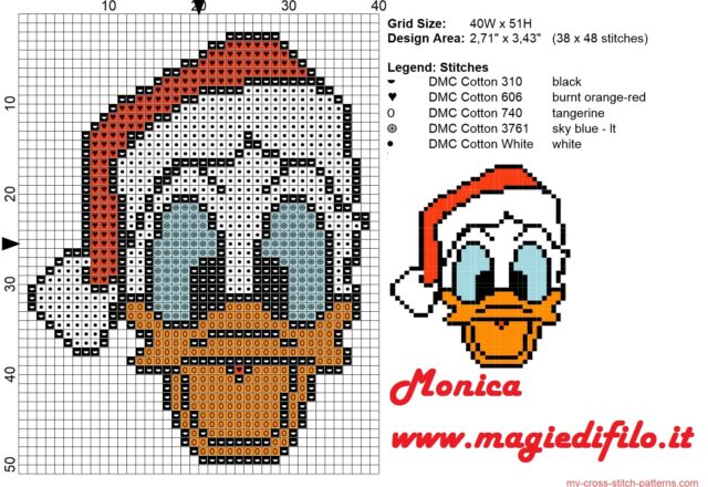 christmas_donal_duck_face_cross_stitch_pattern_