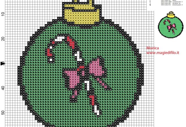 christmas_green_ball_cross_stitch_pattern