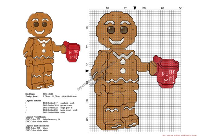 christmas_lego_gingerbread_man_free_cross_stitch_pattern_48x65