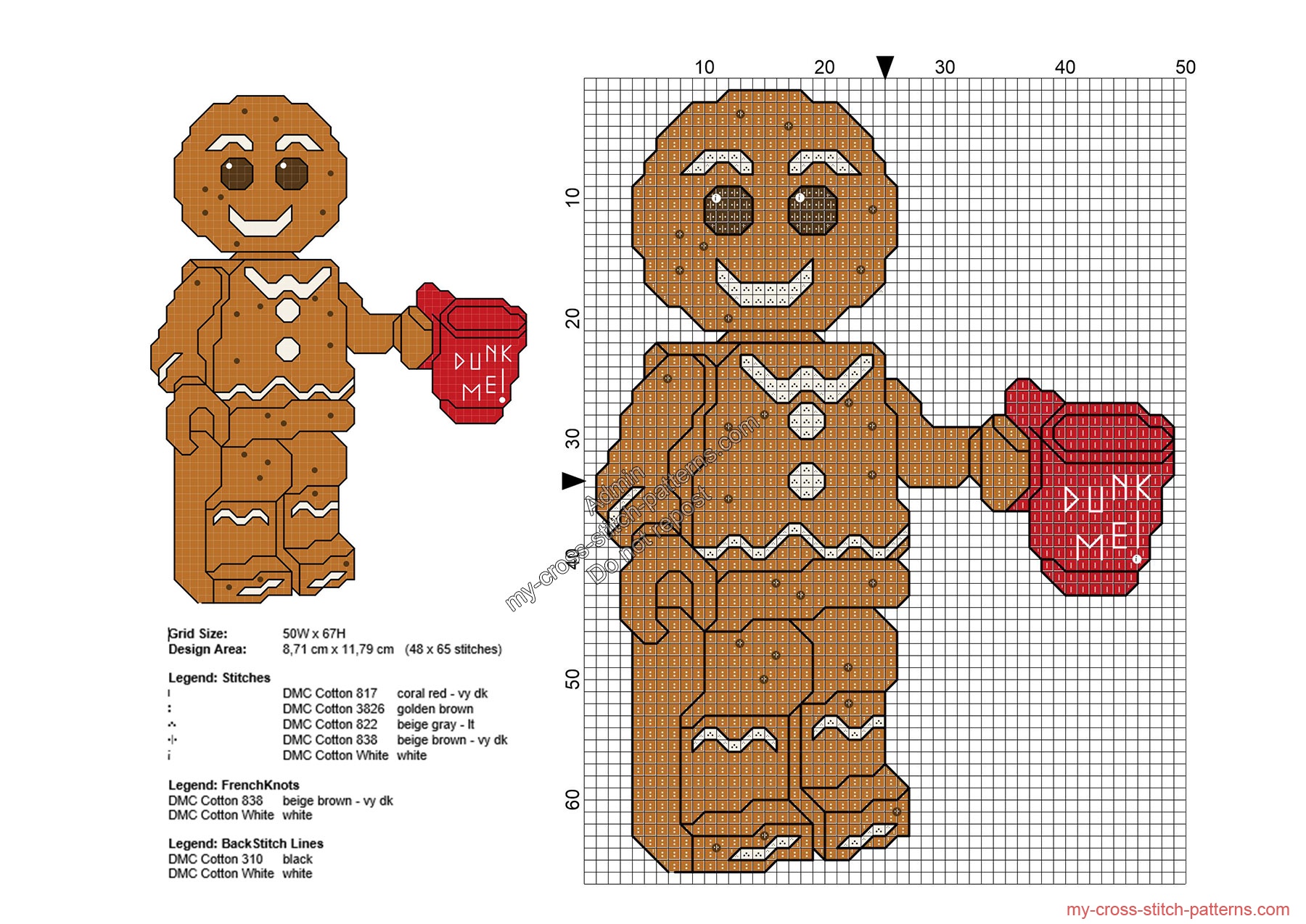 christmas_lego_gingerbread_man_free_cross_stitch_pattern_48x65