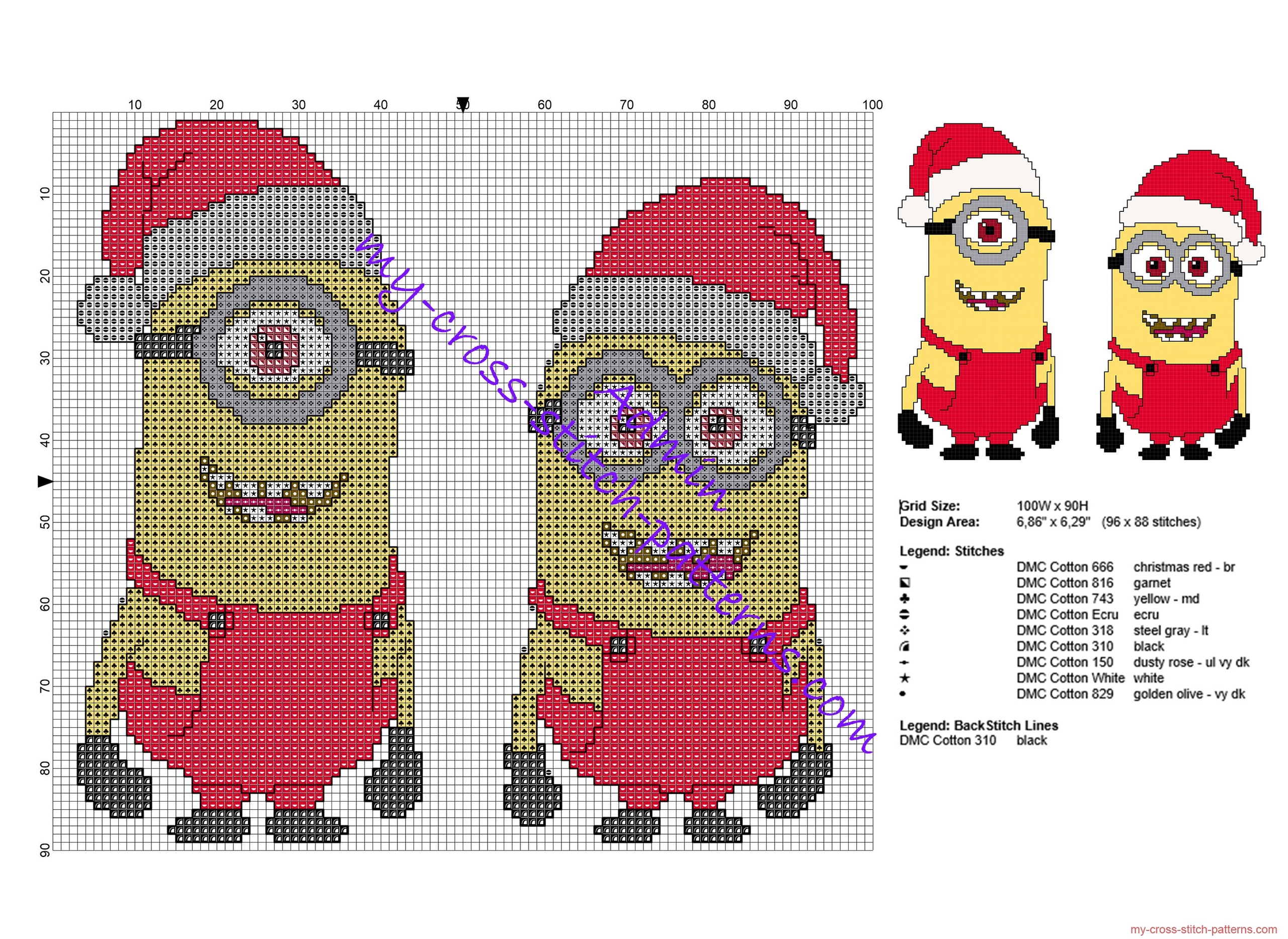 christmas_minions_free_cross_stitch_pattern