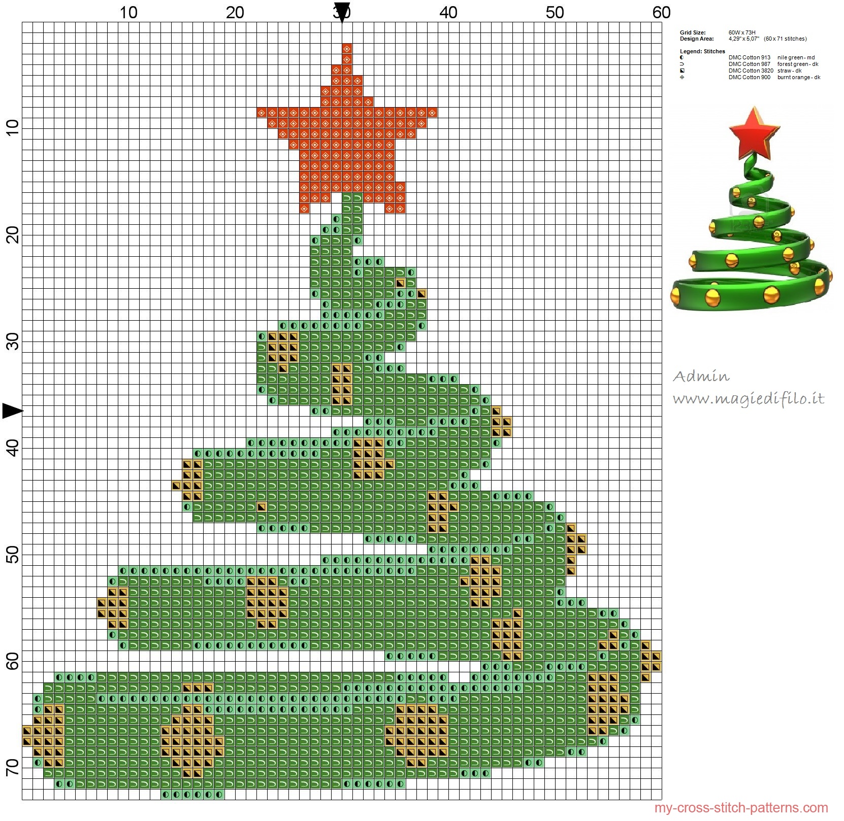 christmas_tree_simple_and_small_pattern_60x71_stitches