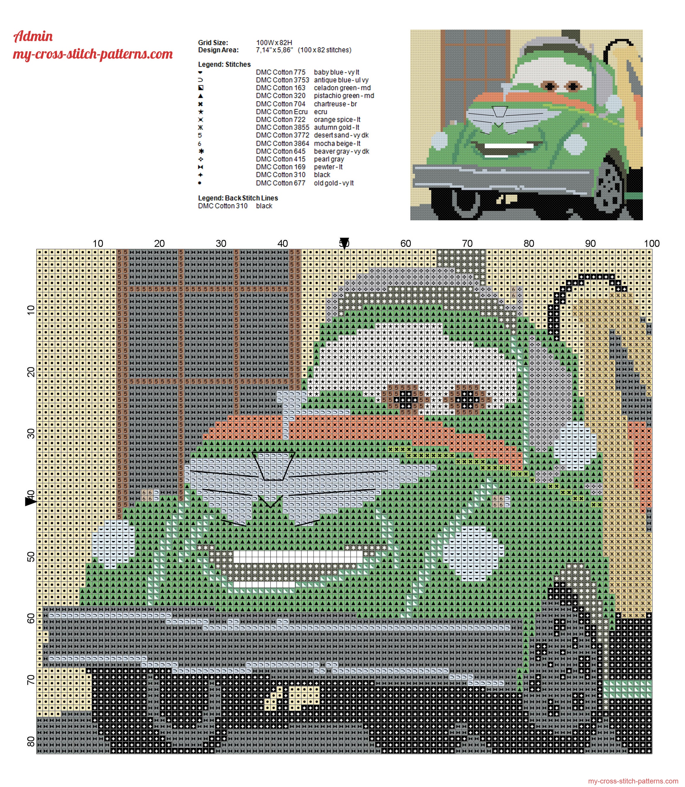 chug_fuel_truck_disney_planes_cross_stitch_pattern