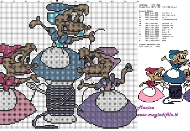 cinderellas_mice_cross_stitch_pattern