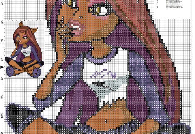 clawdeen_monster_high_cross_stitch_pattern