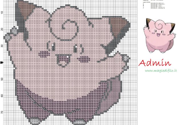 clefairy_pokemon_035_first_generation_simple_cross_stitch_pattern