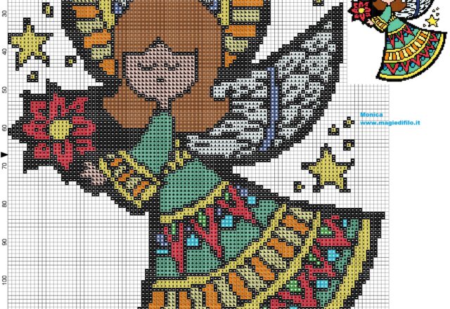 colored_angel_cross_stitch_pattern