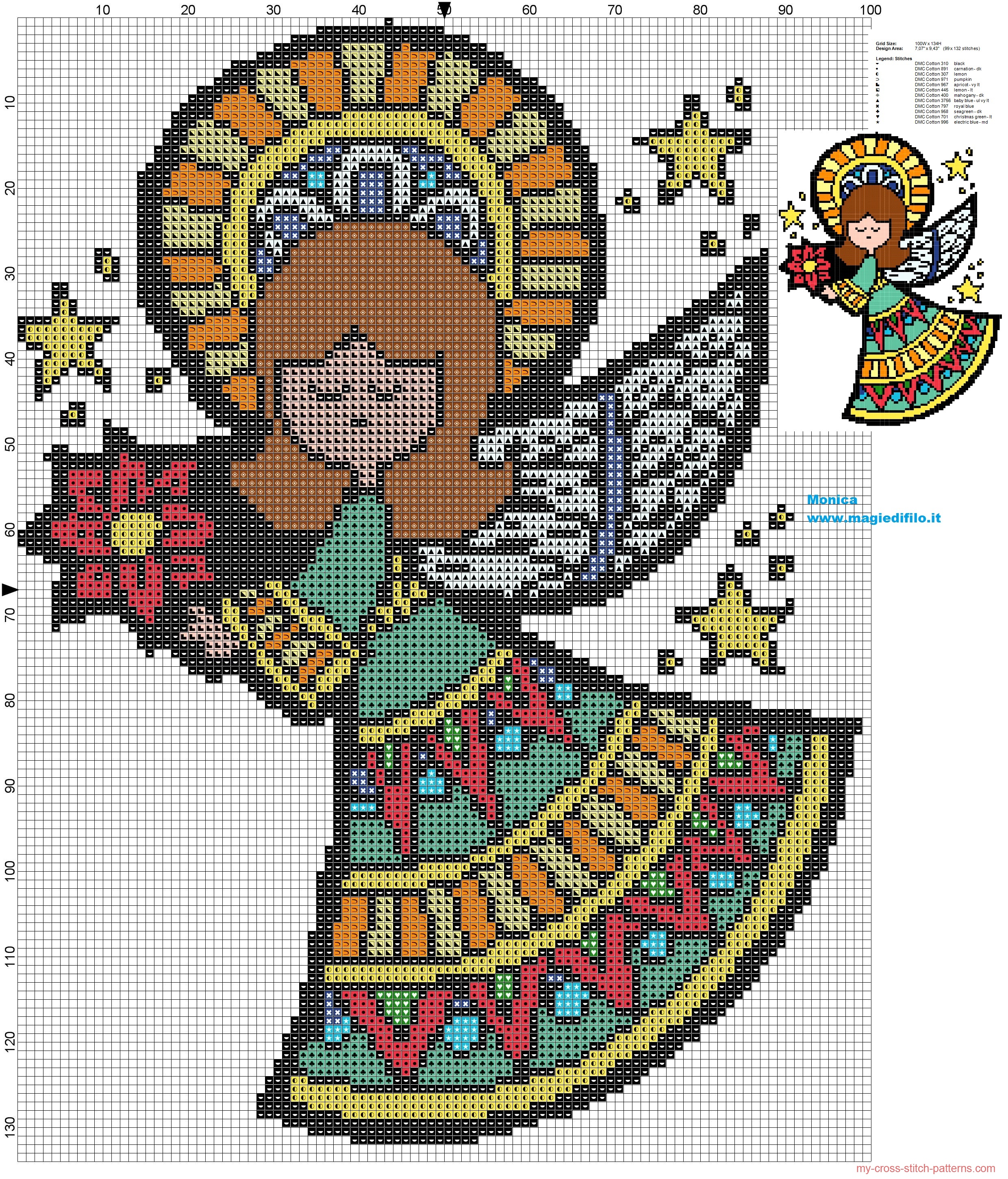 colored_angel_cross_stitch_pattern