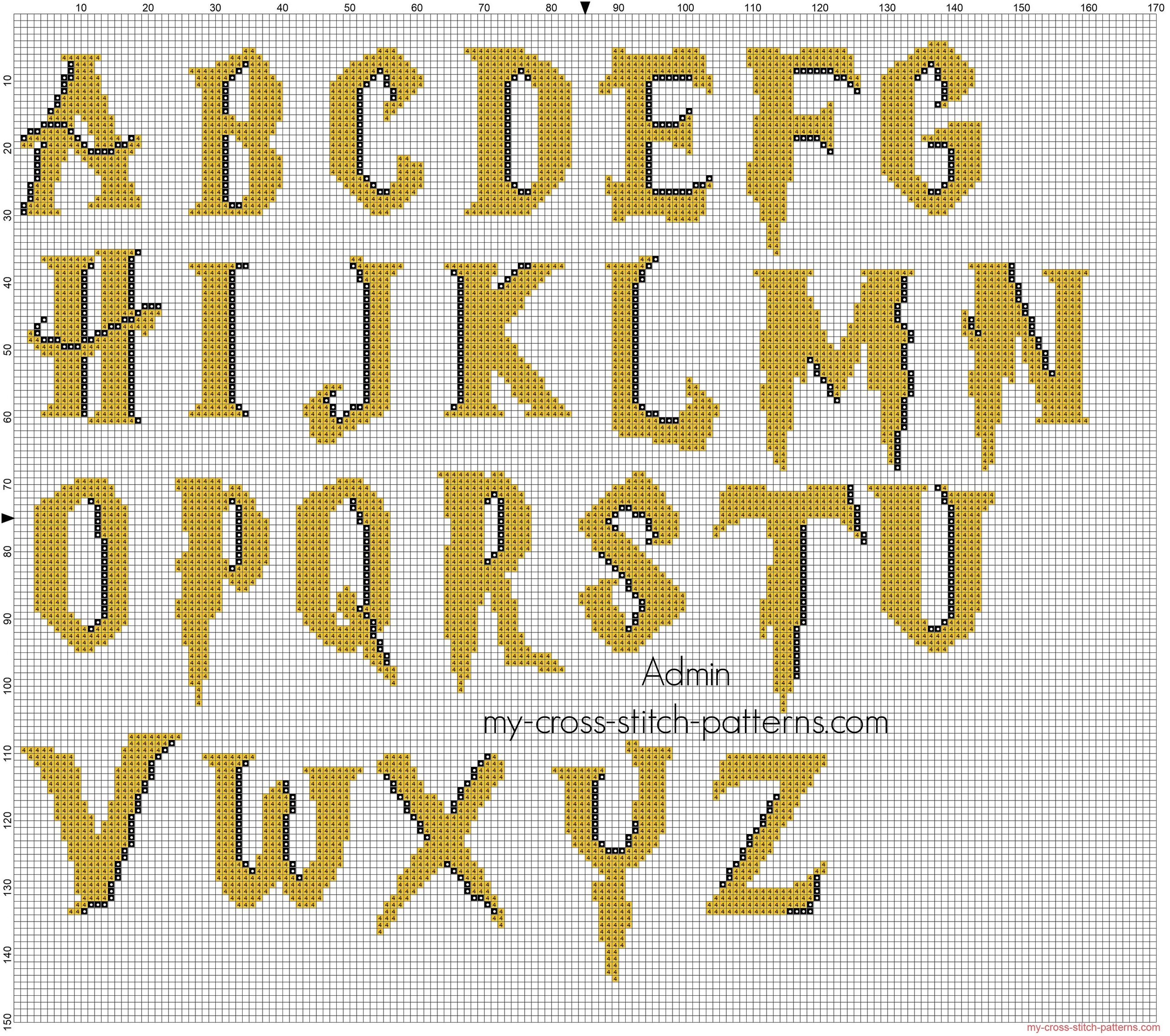 colored_harry_potter_font_cross_stitch_alphabet_free_download