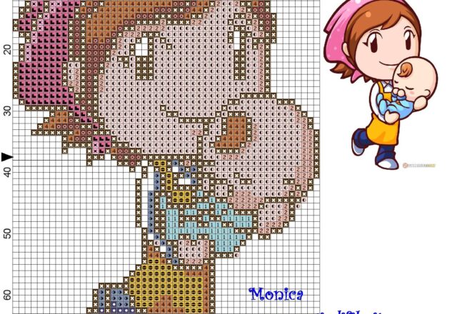 cooking_mama_with_baby_cross_stitch_pattern