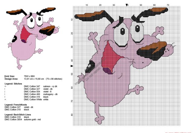 courage_the_cowardly_dog_free_cross_stitch_pattern_75x86