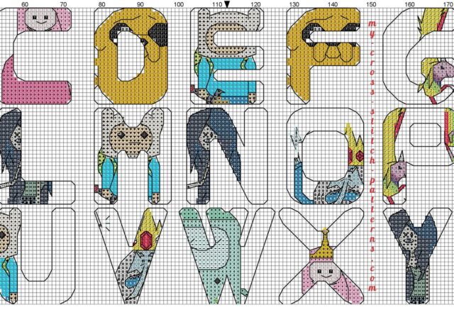 cross_stitch_alphabet_adventure_time_2