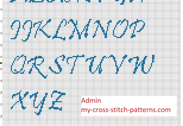 cross_stitch_alphabet_pristina_font_uppercase_height_30_stitches