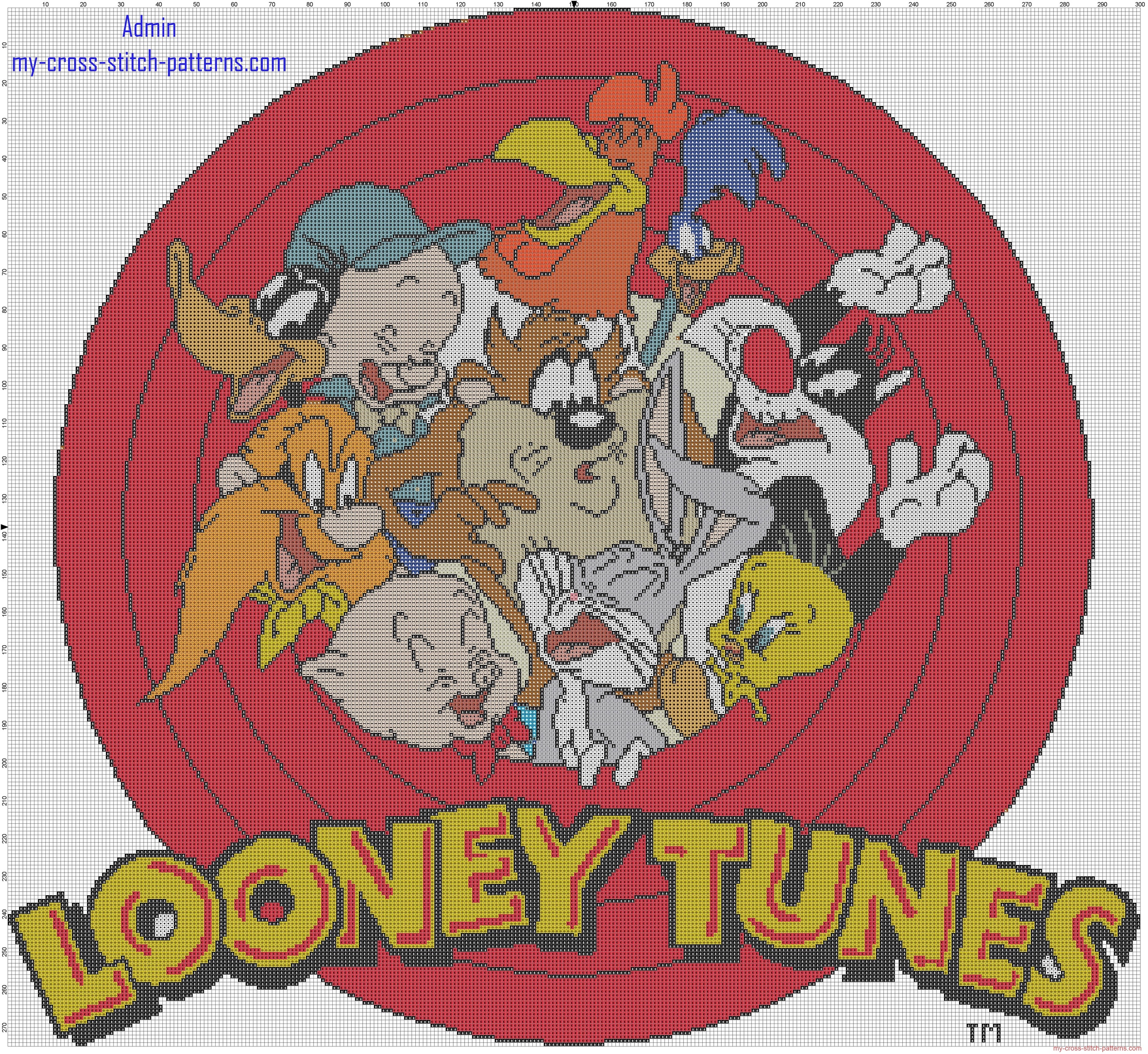 cross_stitch_baby_blanket_with_looney_tunes_characters_full_pattern