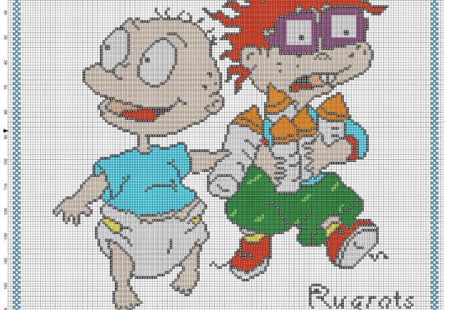 cross_stitch_baby_child_cushion_idea_with_rugrats_characters