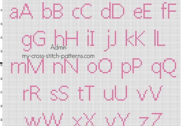 cross_stitch_baby_pink_alphabet_myanmar_size_20_color_dmc_3806