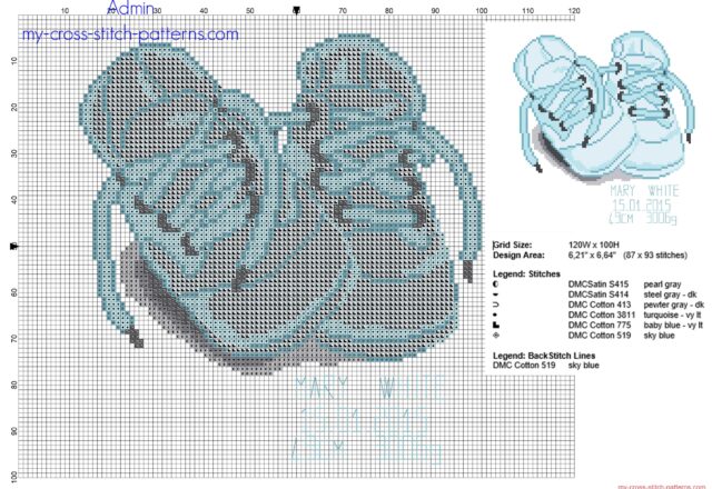 cross_stitch_birth_record_with_light_blue_baby_shoes_name_surname_weight_length_free_download