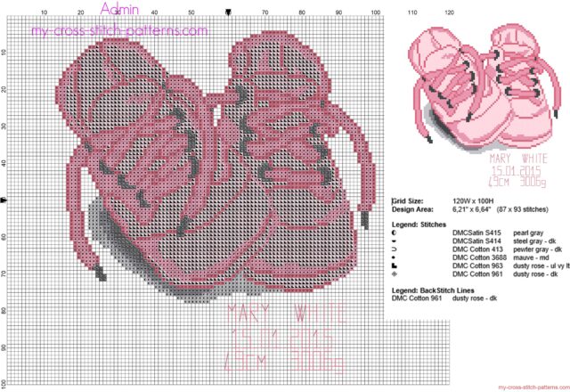 cross_stitch_birth_record_with_pink_baby_shoes_name_surname_weight_length_free_download