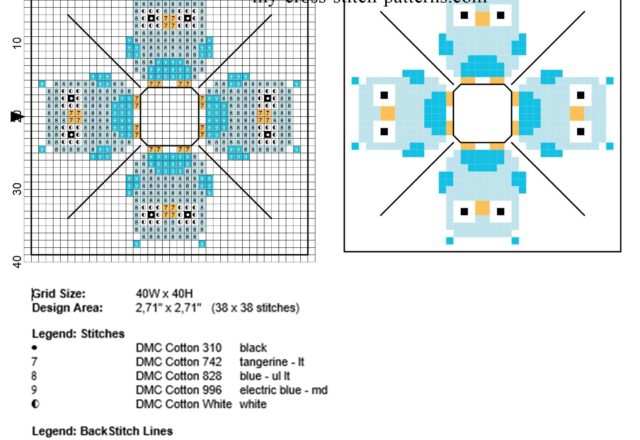 cross_stitch_biscornu_with_colored_blue_and_light_blue_owls