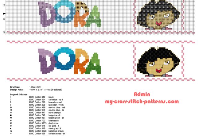 cross_stitch_border_with_dora_the_explorer_height_30_stitches_free_download