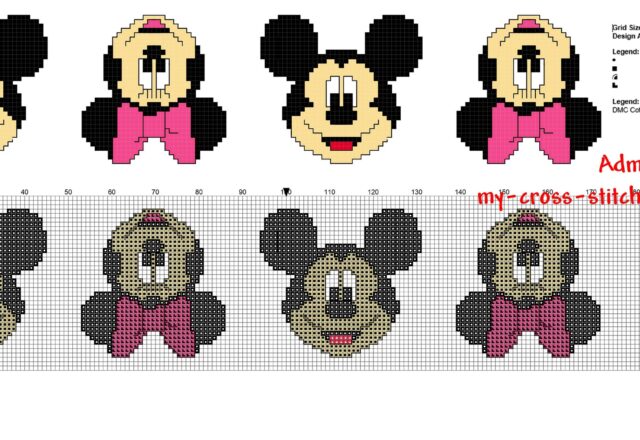 cross_stitch_children_baby_border_with_disney_mickey_and_minnie_mouse_faces_34_stitches