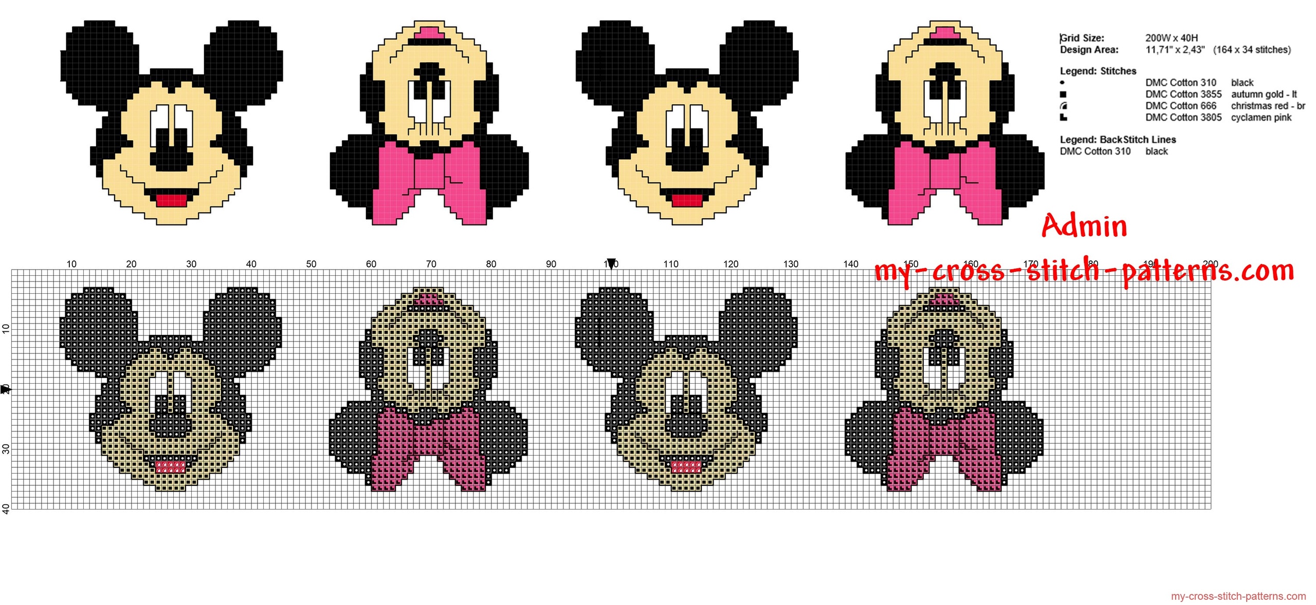 cross_stitch_children_baby_border_with_disney_mickey_and_minnie_mouse_faces_34_stitches