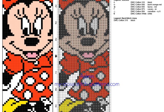 cross_stitch_children_bookmark_with_disney_minnie_mouse