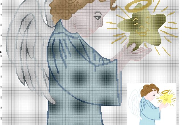 cross_stitch_pattern_christmas_angel_with_bright_star
