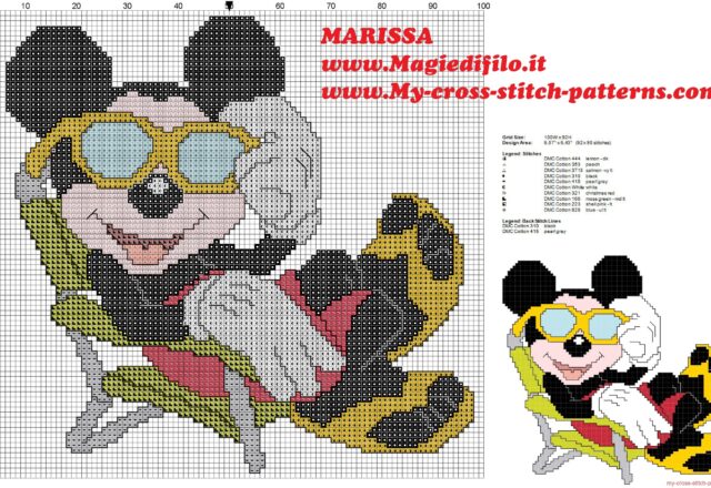 cross_stitch_pattern_disney_mickey_mouse_in_beach_holiday