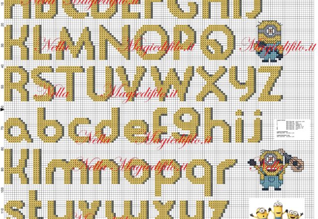 cross_stitch_pattern_minions_alphabet