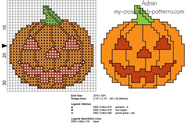 cross_stitch_pattern_small_halloween_pumpkin_with_red_eyes_and_mouth