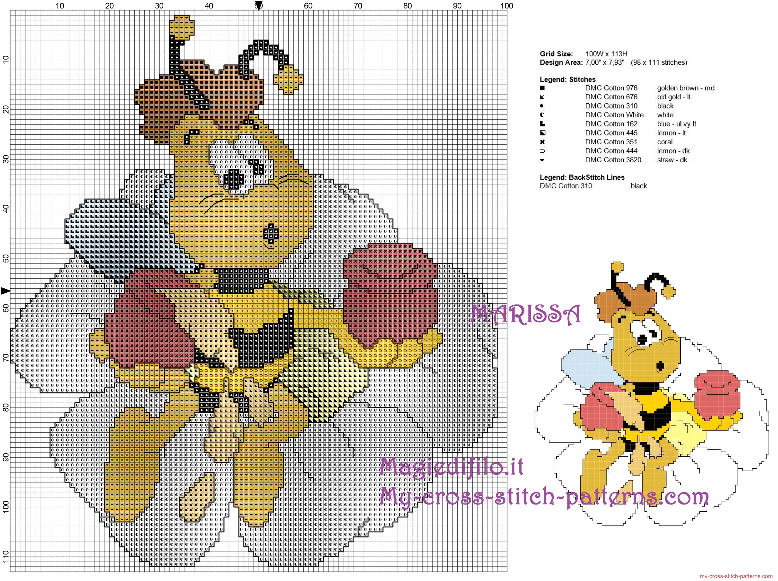 cross_stitch_pattern_willy_friend_of_maya_the_honey_bee_with_honey_on_flower