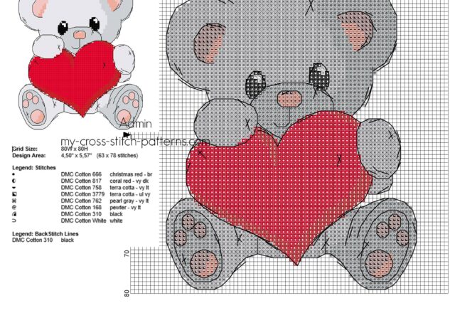 cute_grey_color_teddy_bear_with_heart_cross_stitch_pattern