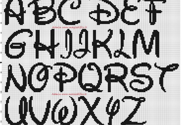 Harry Potter ABC Cross Stitch Pattern